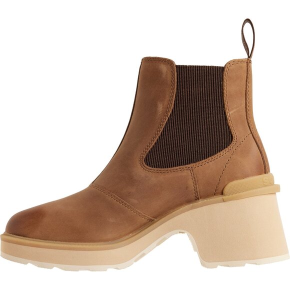 Sorel Hi-Line Heel Chelsea Waterproof Leather Boots Women's Umber / Ceramic - Picture 6 of 8